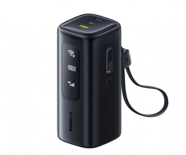 Павербанк, роутер и зарядка в одном корпусе Baseus EnerGeek GX11 MiFi Power Bank 20000mAh 67W